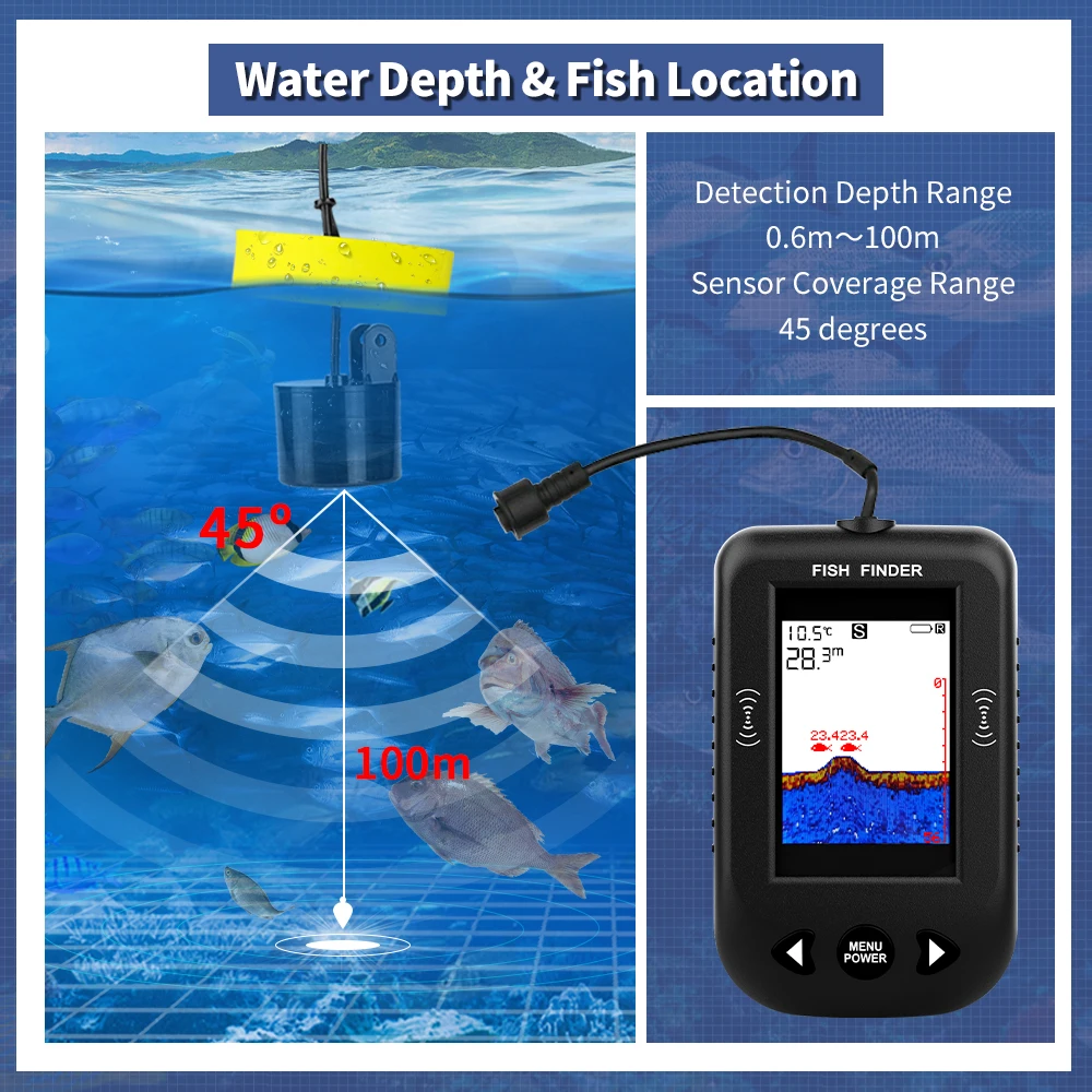 Erchang XF03 Fish Finders 45 D - Fish Finder Cable 评论和价格