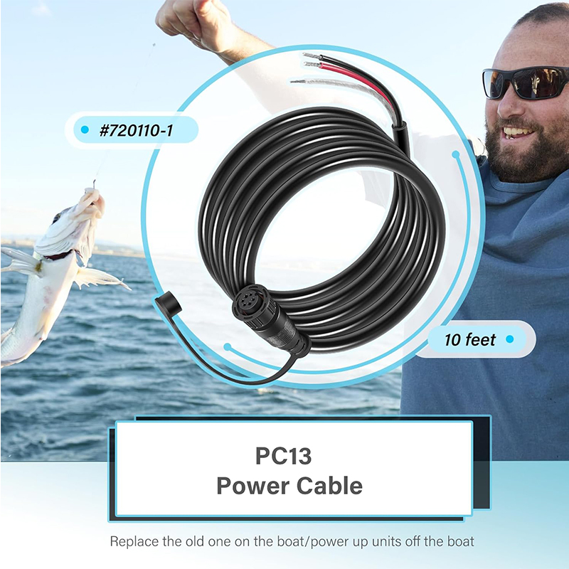 720110-1 PC13 Power Cable for  - Fish Finder Cable 评论和价格